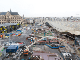 Illustration pour l'article ceux qui construisent sur le Site et Cité Atelier d'écriture pour jeunes architectes - la vie de chantier du projet des halles de Paris