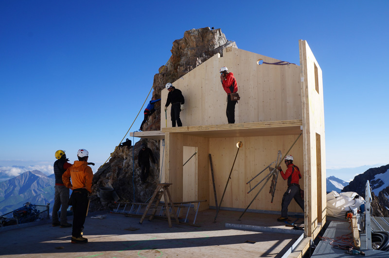 La vie de chantier en altitude