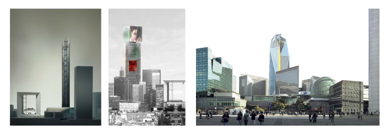"La Malédiction La Défense" : La Tour Sans Fin, La Tour Signal et la Tour Hekla Go Jean Nouvel.