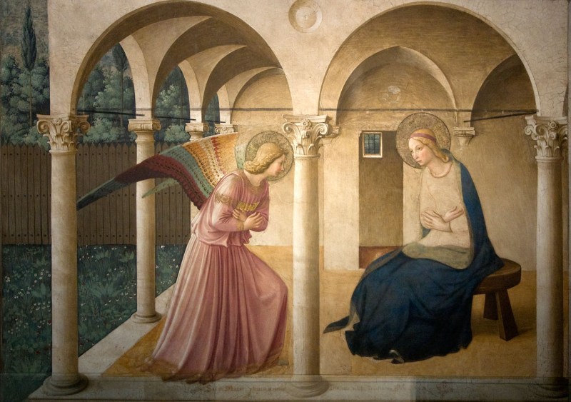 Fra Angelico - l'Annonciation, tableau du XVe siècle
